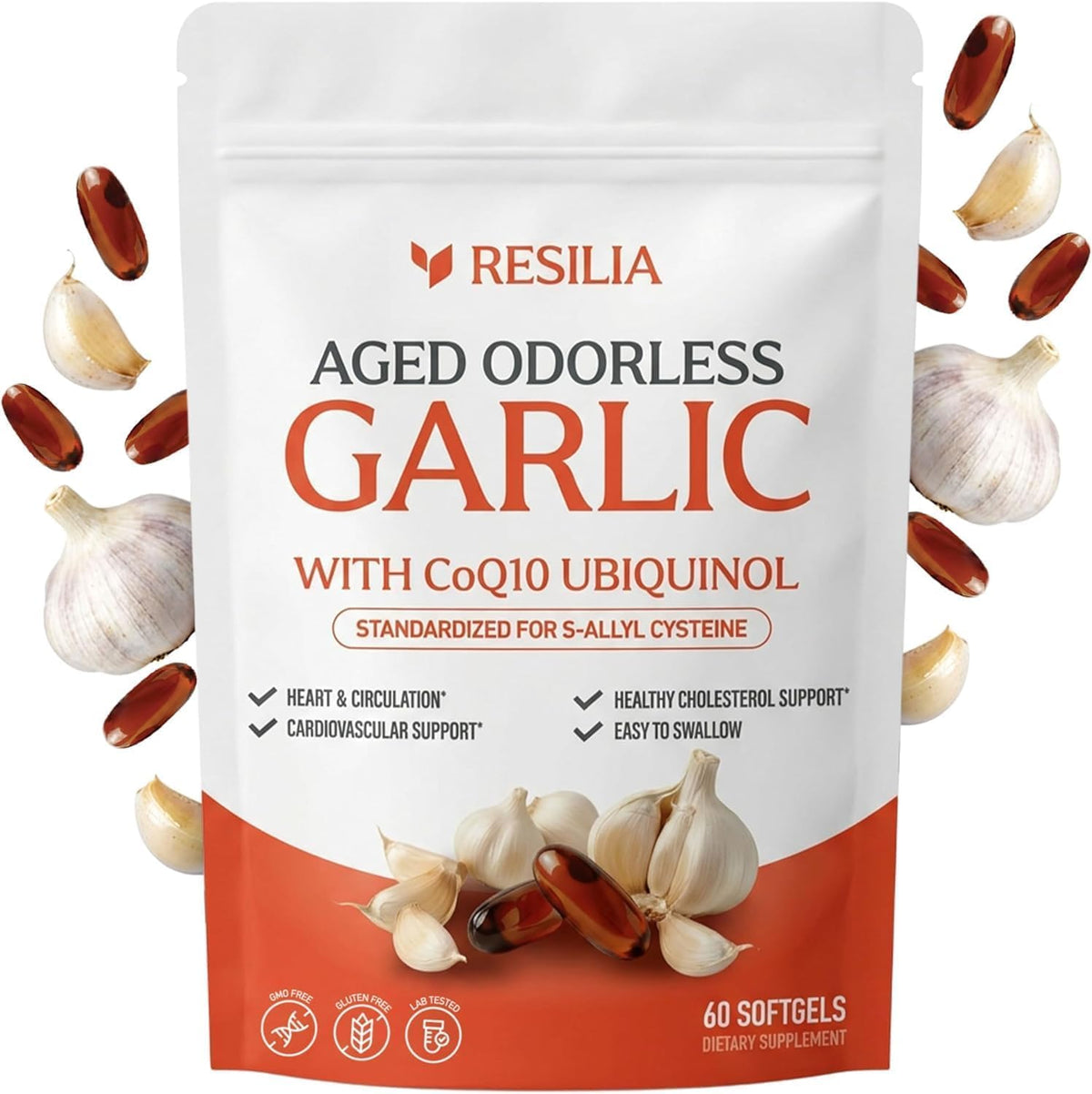 Resilia Aged Garlic Extract 60 softgels