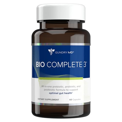 Gundry MD Bio Complete 3 – Prebiotic, Probiotic & Postbiotic, 60 Capsules