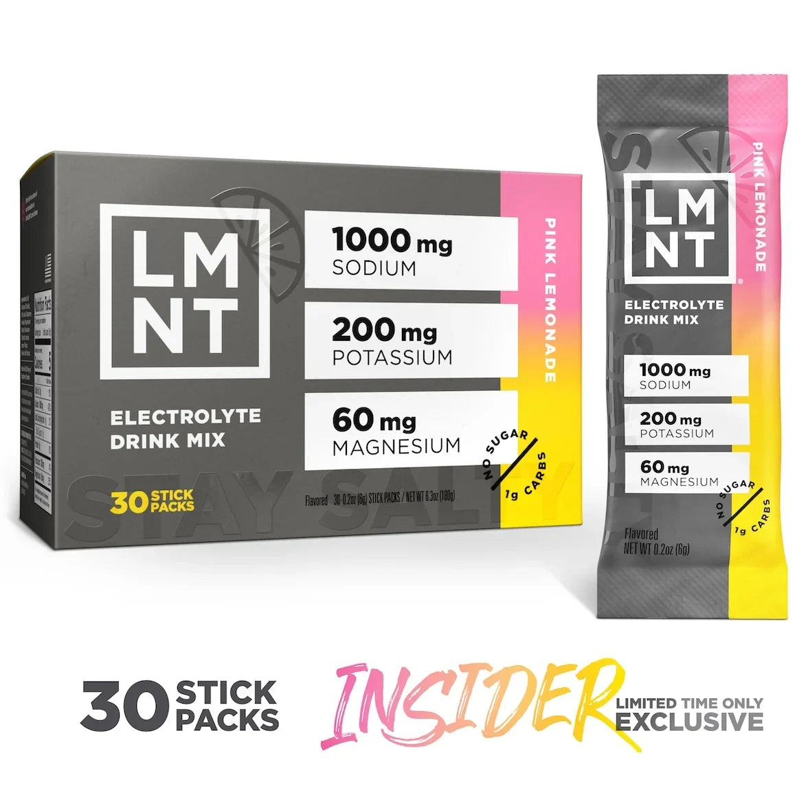 LMNT Pink Lemonade drink mix
